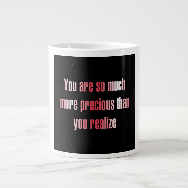 Caneca De Café Grande Citação de Incentivo # 303 (Frente)