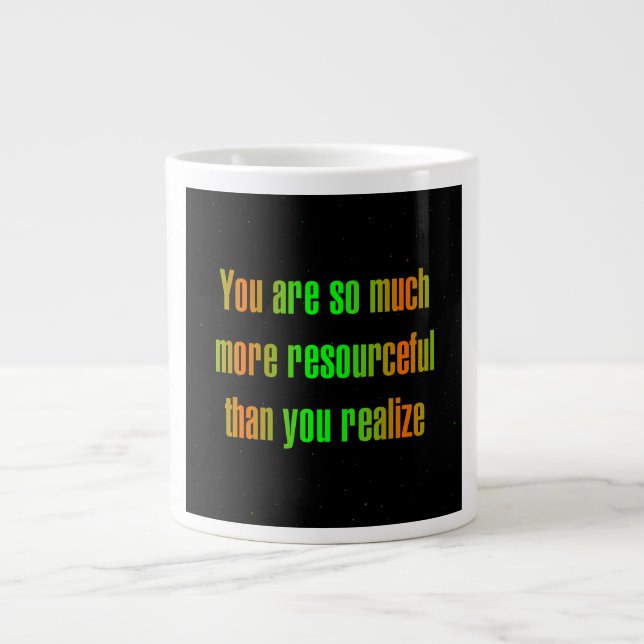 Caneca De Café Grande Citação de Incentivo # 306 (Frente)