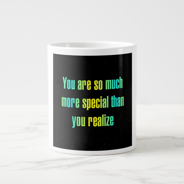 Caneca De Café Grande Citação de Incentivo # 308 (Frente)