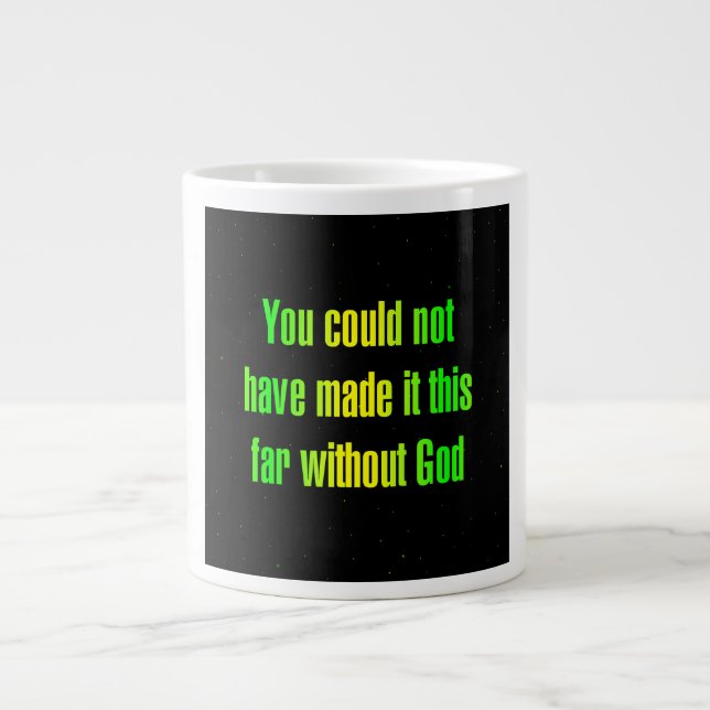 Caneca De Café Grande Citação de Incentivo # 323 (Frente)