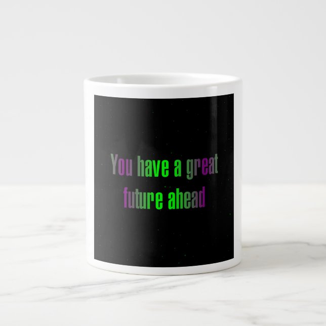 Caneca De Café Grande Citação de Incentivo # 327 (Frente)