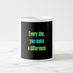Caneca De Café Grande Citação de Incentivo # 34