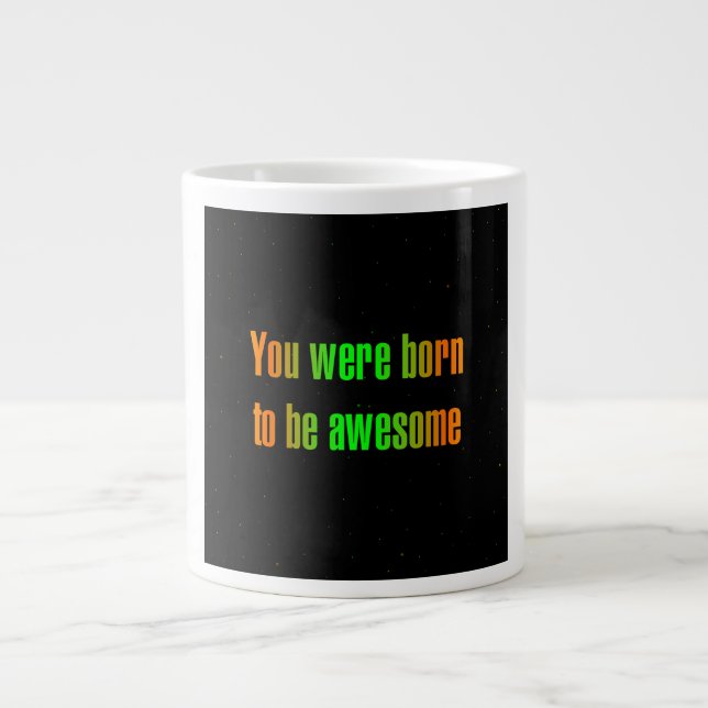 Caneca De Café Grande Citação de Incentivo # 342 (Frente)