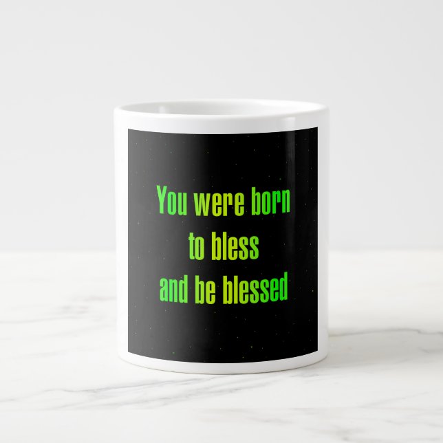 Caneca De Café Grande Citação de Incentivo # 347 (Frente)