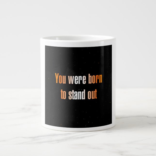 Caneca De Café Grande Citação de Incentivo # 355 (Frente)