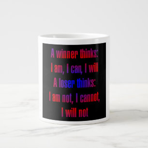 Caneca De Café Grande Citação de Incentivo # 4