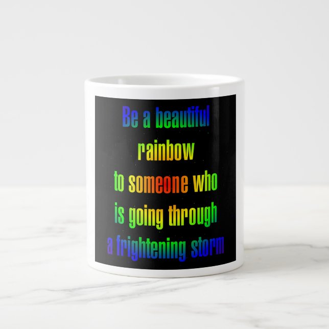 Caneca De Café Grande Citação de Incentivo # 7 (Frente)