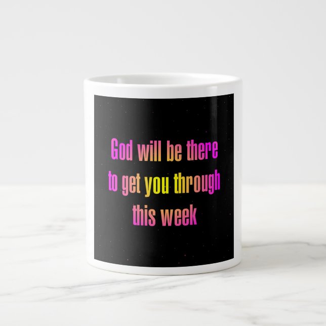 Caneca De Café Grande Citação de Incentivo # 75 (Frente)