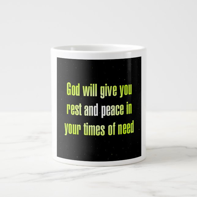 Caneca De Café Grande Citação de Incentivo # 80 (Frente)