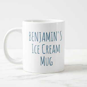 Caneca De Café Grande Citação Divertida de Sorvete Presente Personalizad