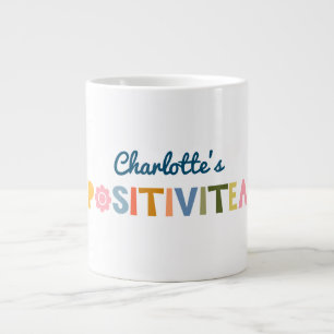 Caneca De Café Grande Citação Motivacional Personalizada Engraçada "Posi