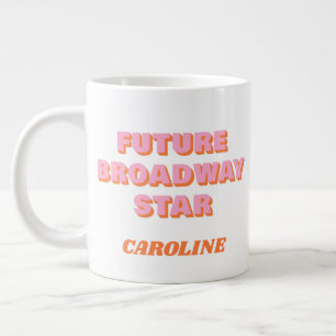Caneca De Café Grande Citação Personalizada de Ator de Broadway Inspirad