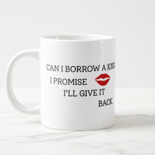 Caneca De Café Grande Citação Romântica Engraçada