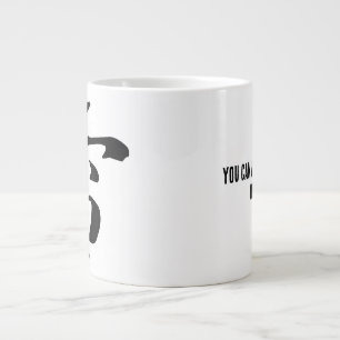 Caneca De Café Grande Clássica Caligrafia Chinesa-Trovão-#001-