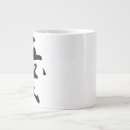 Caneca De Café Grande Clássico Chinês Caligrafia-Amor-#001-