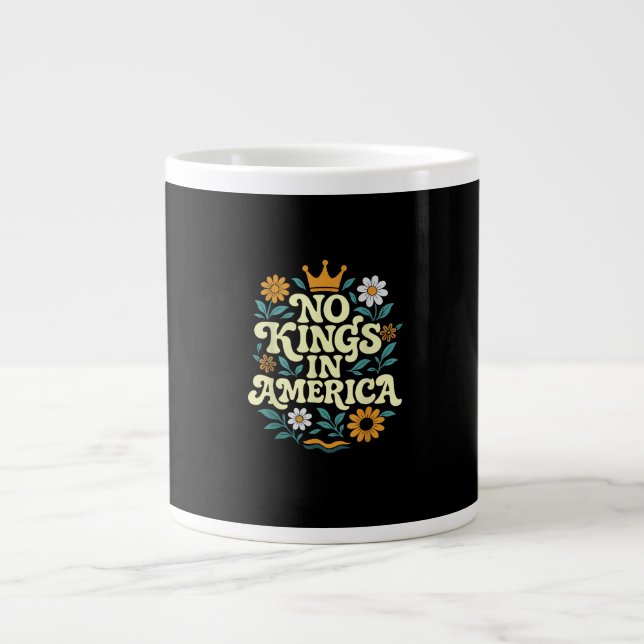 Caneca De Café Grande Clássico da Liberdade Sem Reis na América desde 17 (Frente)