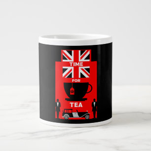 Caneca De Café Grande Clássico - Drinkers de chá britânico