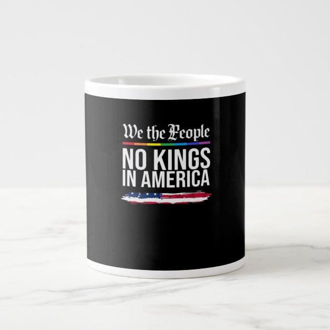 Caneca De Café Grande Clássico Estilo Patriótico do Dia Sem Reis (Frente)