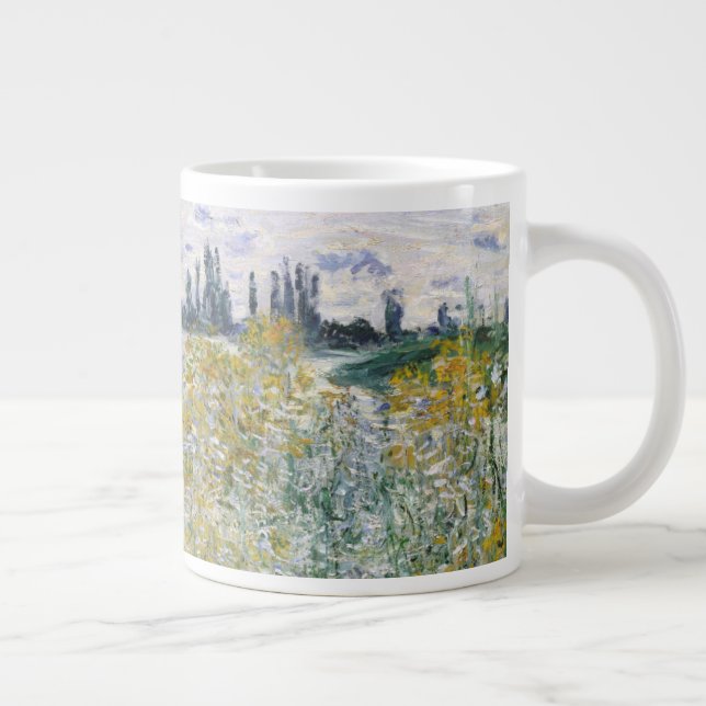Caneca De Café Grande Claude Monet| � le aux Fleurs perto de V � theuil (Direita)