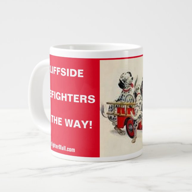 Caneca De Café Grande Cliffside Firewalls No Caminho (Frente Esquerda)
