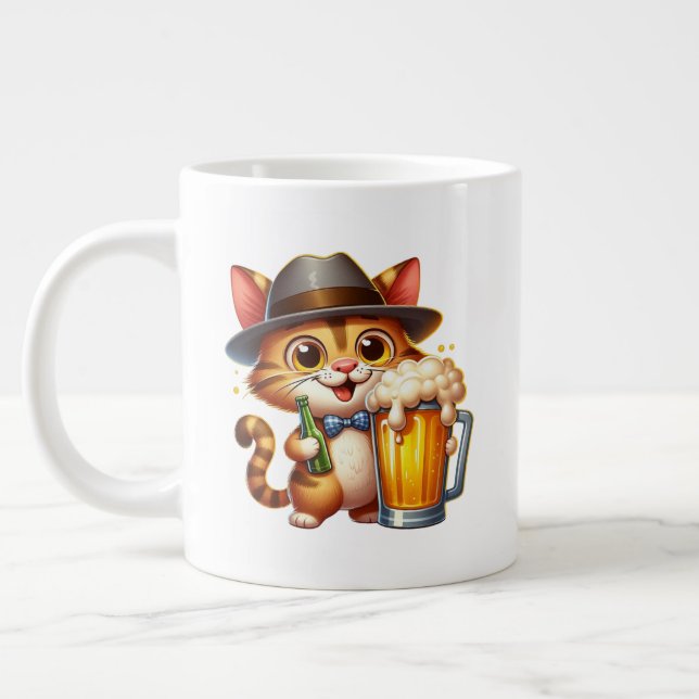 Caneca De Café Grande Clipart Cat E Cerveja Design-85244 (Esquerda)