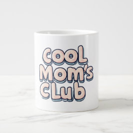 Caneca De Café Grande Clube da Mãe Legal Engraçado 