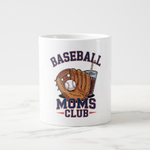 Caneca De Café Grande Clube das Mães de Beisebol Dia das Mães