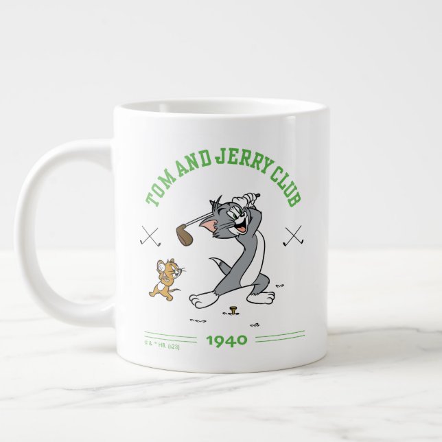 Caneca De Café Grande Clube de Golfe do Tom & Jerry 1940 (Esquerda)
