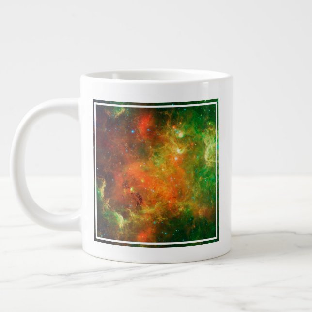 Caneca De Café Grande Clusters De Estrelas Na Nebulosa Norte-Americana. (Esquerda)