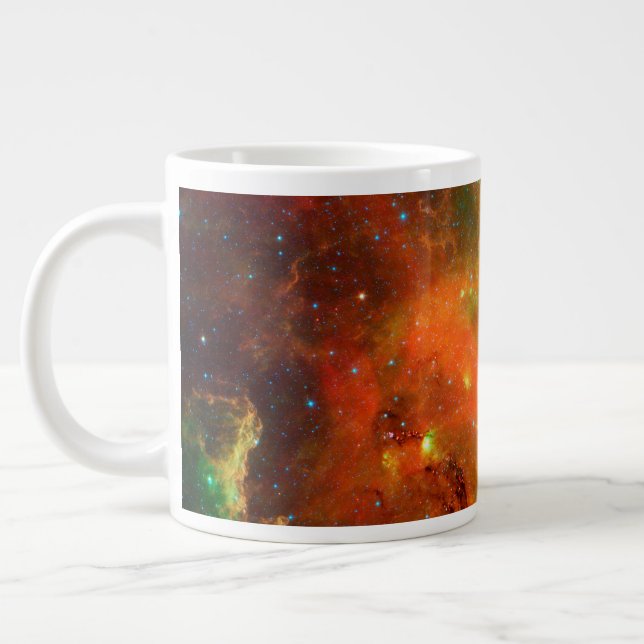 Caneca De Café Grande Clusters De Estrelas Na Nebulosa Norte-Americana. (Esquerda)