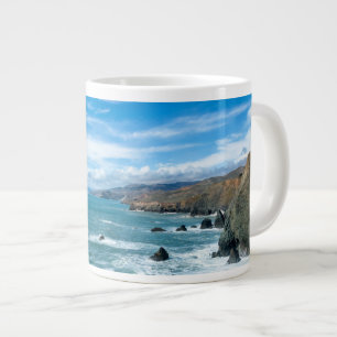 Caneca De Café Grande Coastline   Marin Headlands, Califórnia