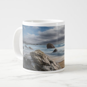 Caneca De Café Grande Coastline Stormy Big Sur, Califórnia