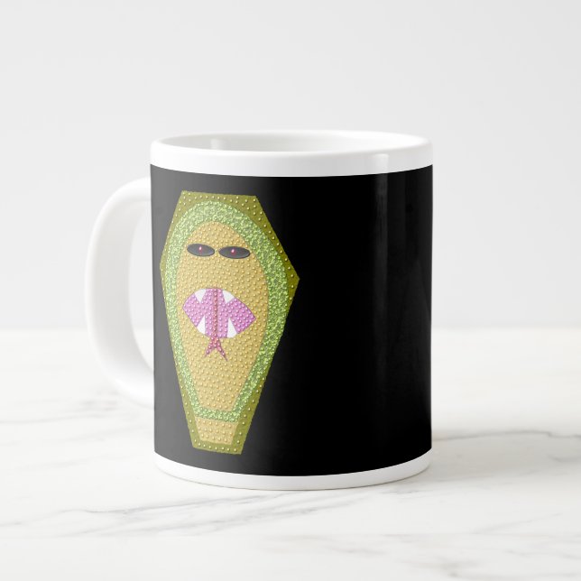 Caneca De Café Grande Cobra Mug letal egípcia (Frente Esquerda)