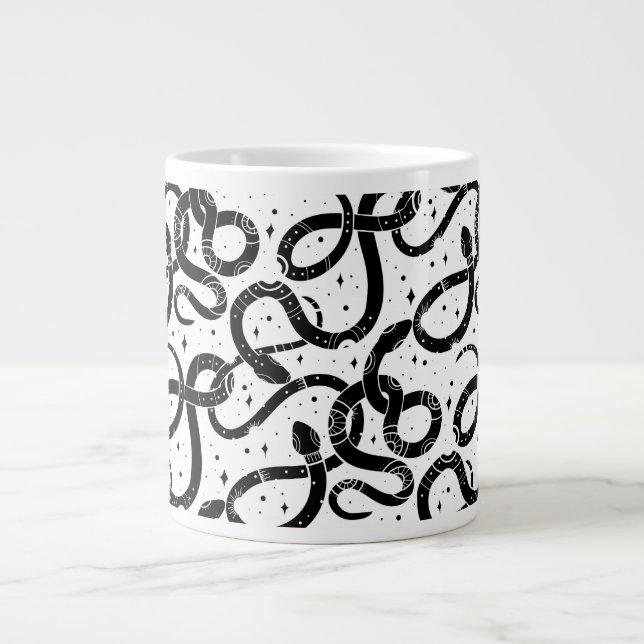 Caneca De Café Grande Cobras Boho (Frente)