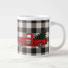 Caneca De Café Grande Cocoa da Casa de Campo na Rota 66 Manhã de Natal