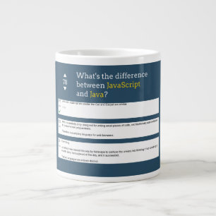 Caneca De Café Grande Codificação - Javascript vs Java