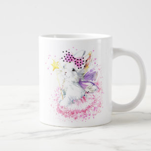 Caneca De Café Grande Coelhinha de fada de água