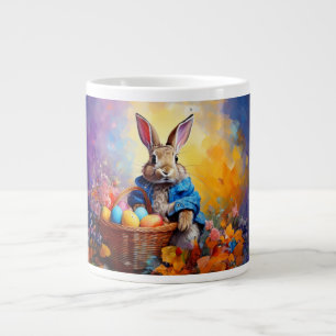 Caneca De Café Grande Coelho da Páscoa