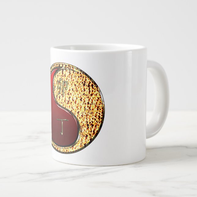 Caneca De Café Grande Coelho de Fogo (Frente Esquerda)
