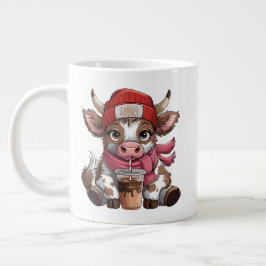 Caneca De Café Grande Coffee Addict Cow