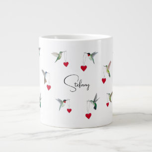 Caneca De Café Grande Coffee Mug Gigante De Hummingbird