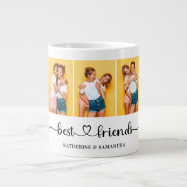 Caneca De Café Grande Colagem de Fotografias Personalizada 3 Melhores Am