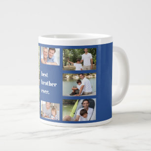 Caneca De Café Grande Colagem de Fotos Melhor Irmão de Todos os Tempos A