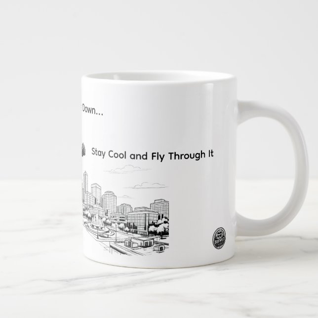 Caneca De Café Grande Cold Brew Cruiser – Quando a Vida Derreter, Manten (Direita)