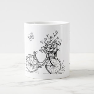 Caneca De Café Grande Coleção de Portas Vintage Desenhadas