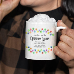 Caneca De Café Grande Colegas de trabalho são como lutas de natal e pres
