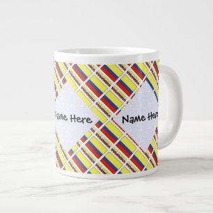 Caneca De Café Grande Colômbia e Bandeira Colombiana Personalizada em Mo