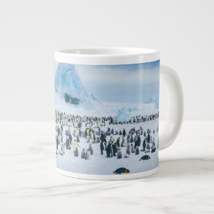 Caneca De Café Grande Colônia de Imperador Penguin