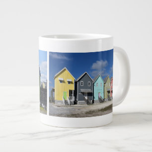 Caneca De Café Grande Colorful Dauphin Island Houses, Alabama