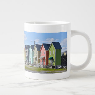 Caneca De Café Grande Colorful Dauphin Island Houses, Alabama